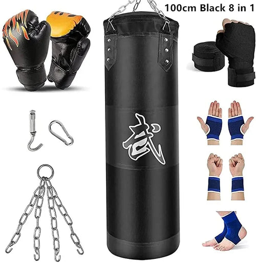 100/120cm Unfilled Heavy Punching Bag Professional Boxing Sandbag with