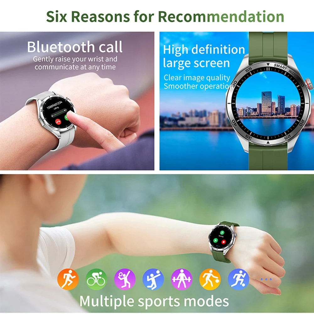2023 New ECG+PPG Bluetooth Call Smart Watch Man AMOLED HD Screen Sport