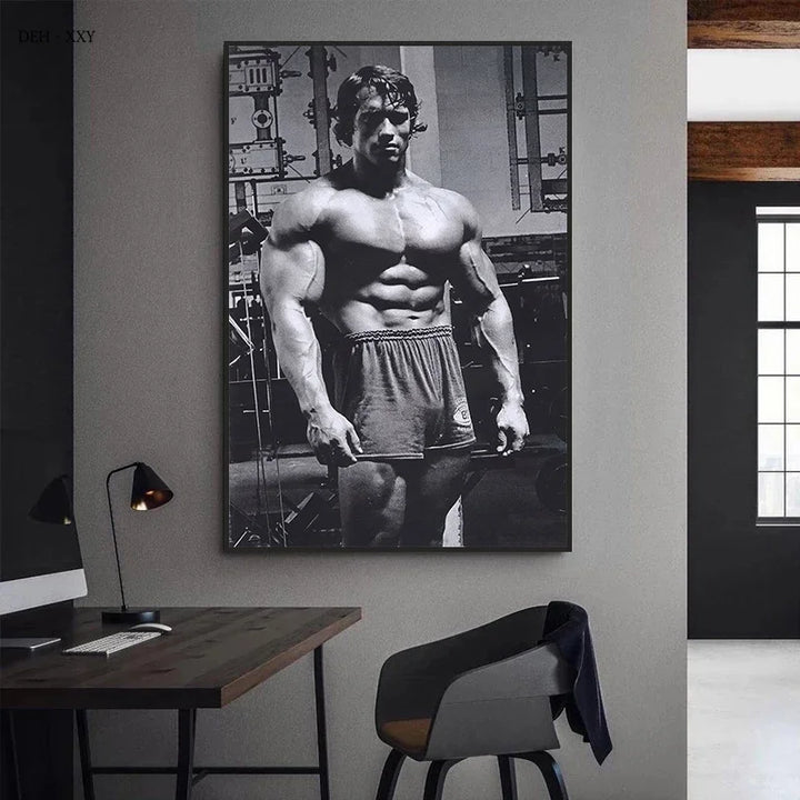 Arnold Schwarzenegger Fitness Posters and Prints Motivational Wall Art Canvas Paintings Modern Home Room Wall Decor