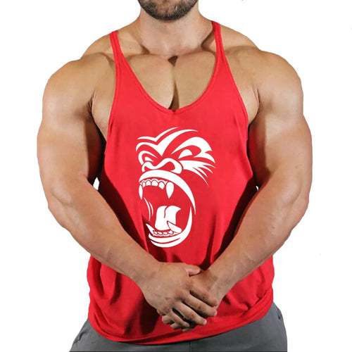 New Hot Sale Mens Printed Tank Top Breathable Cool Vest Running Shirt