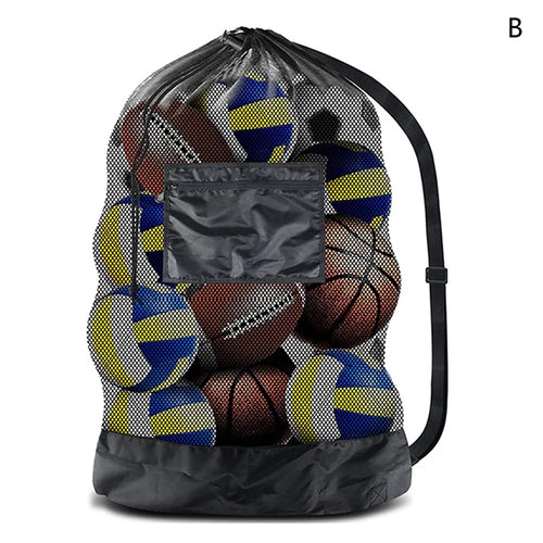 Mesh Soccer Ball Bag Extra Large Drawstring Basketball Storage Bag