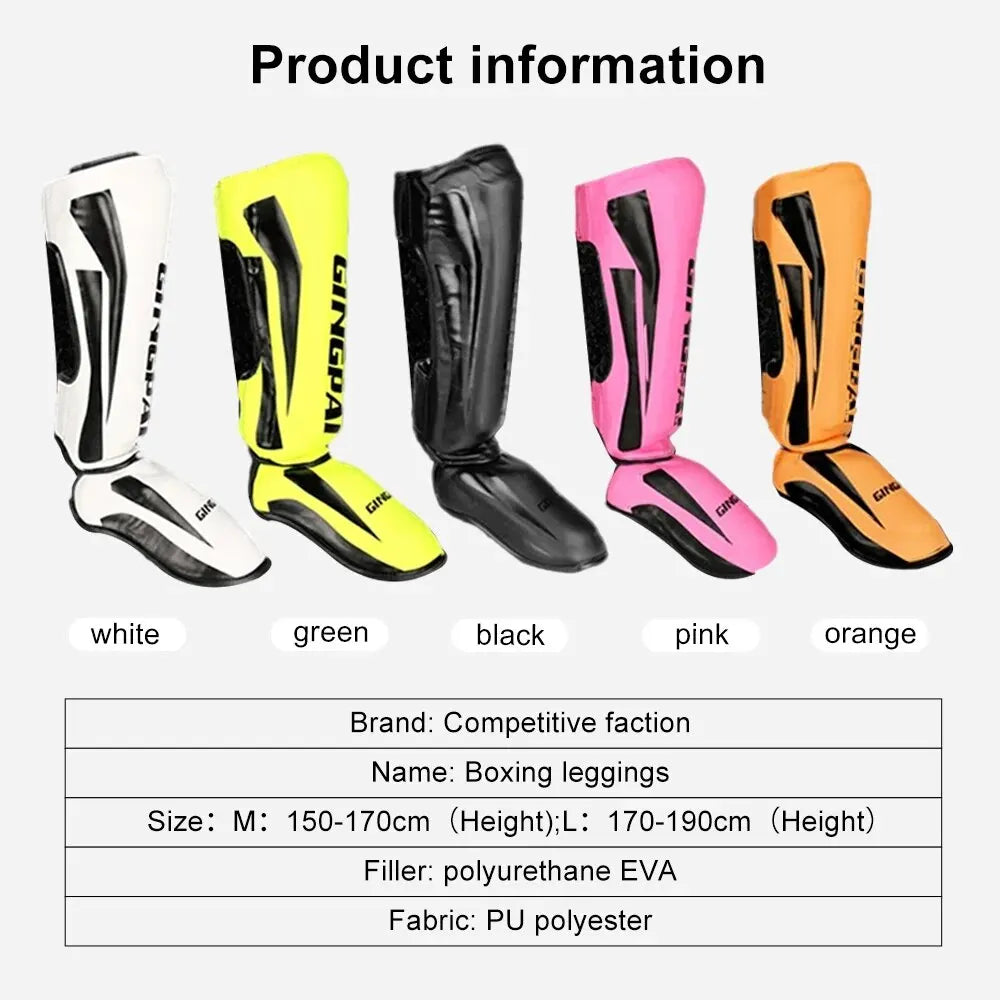 Professional Kickboxing Leg Guard Muay Ankle Protector Sparring MMA