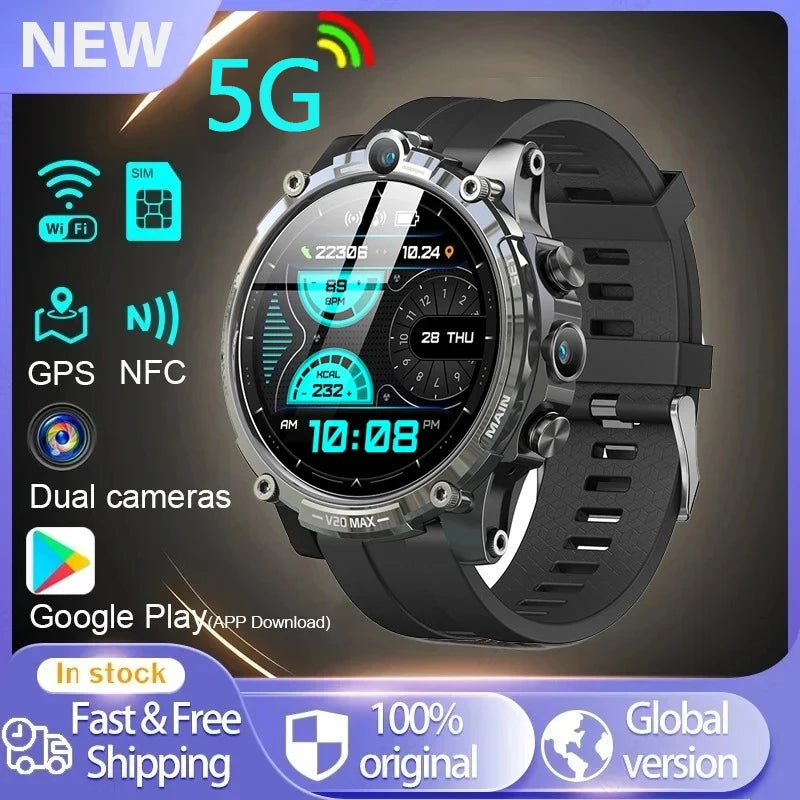 Original 5G Smartwatch SIM Call HD Dual Camera 1.6inch GPS Navigation