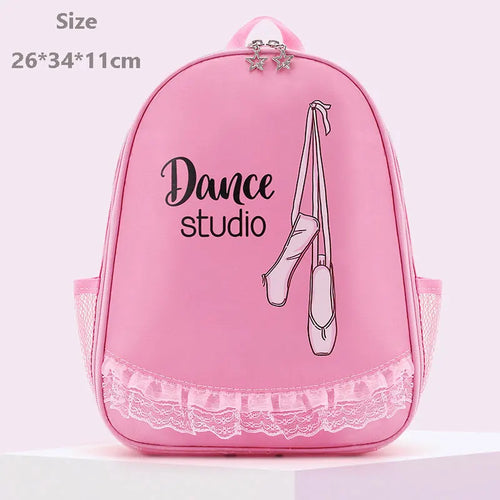 Girls Laser Shiny Ballet Dance Bags Kids Training Shoulder Gym