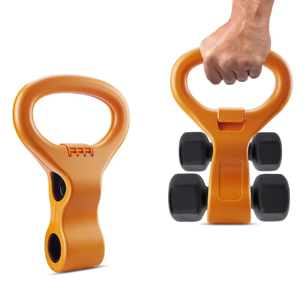 Kettlebell Handle for Dumbbell Adjustable Portable Weight Grip Weight