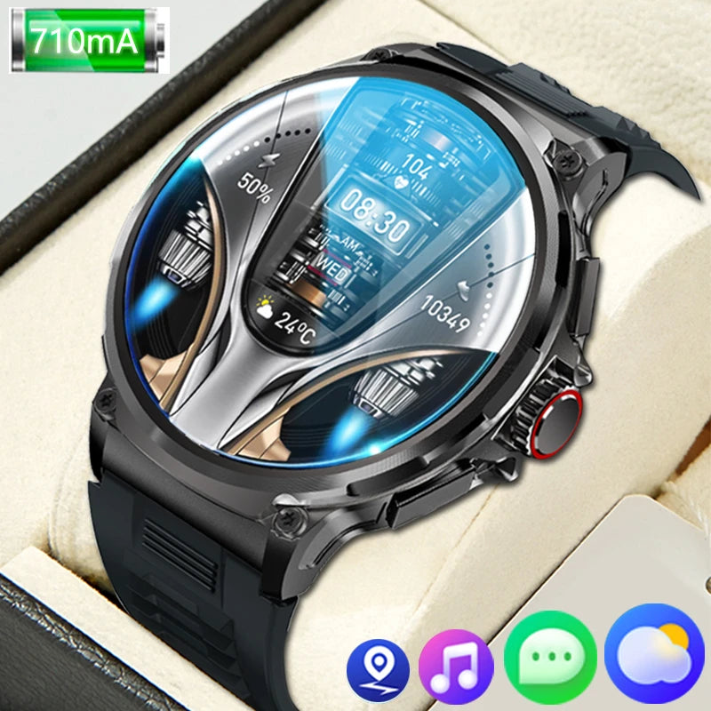 2024 New 1.85-inch Ultra HD Smart Watch Men 710mAh GPS Track  HD