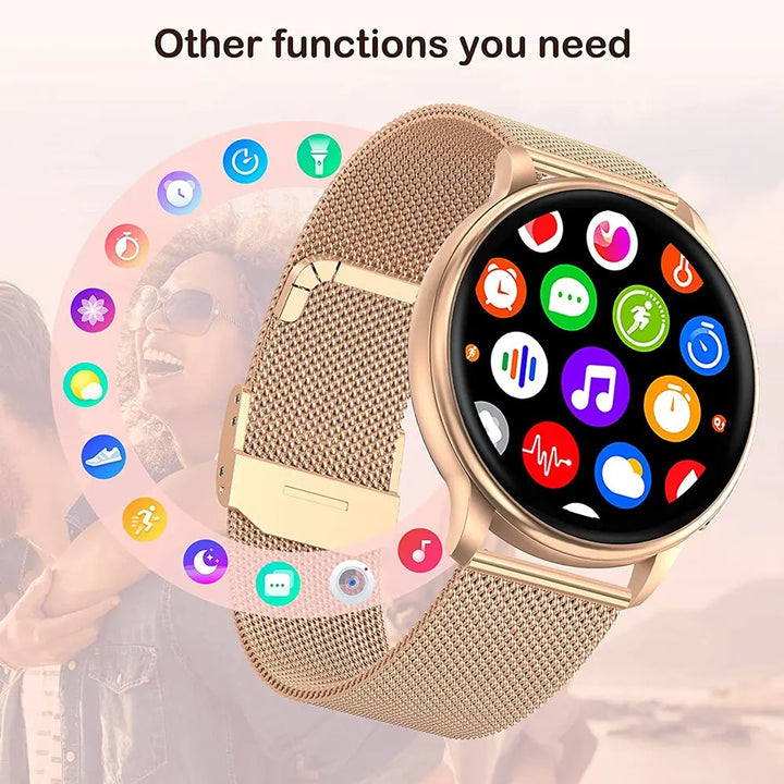 Bluetooth Call Smart Watch Women Custom Dial Steel Watches Men Sports