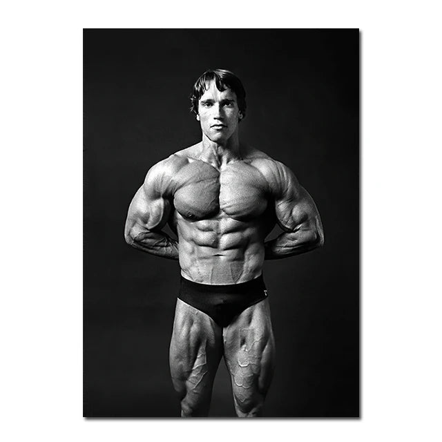 Arnold Schwarzenegger Fitness Posters and Prints Motivational Wall Art Canvas Paintings Modern Home Room Wall Decor