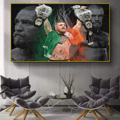 Inspirational Boxing Conor McGregor Professional Boxers Poster Canvas