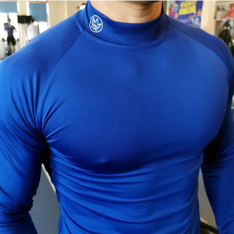 Fitness T-shirt Men Long Sleeve Training Shirts Running Compression