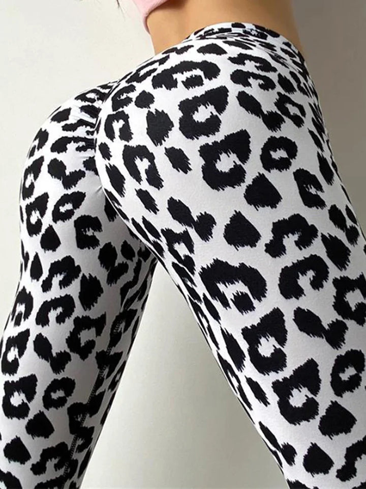 Workout Fitness Leggins Leopard Printed Outfits Yoga Pants Sexy