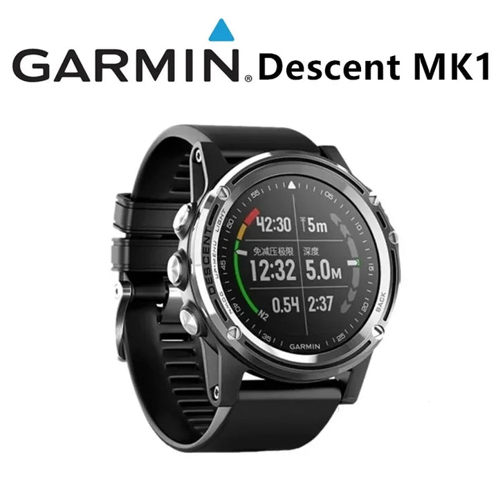 Garmin-Descent MK1 Diving Watch, GPS, Photoelectric Heart Rate, Multifunctional Outdoor Computer, 95% New English Version