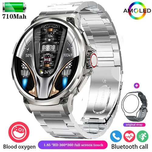 2024 New 1.85-inch Ultra HD Smart Watch Men 710mAh GPS Track  HD