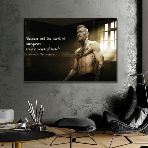 Inspirational Boxing Conor McGregor Professional Boxers Poster Canvas