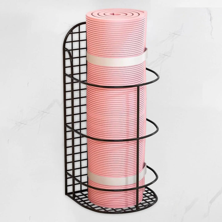 Yoga Mat Storage Basket Metal Organizer Equipment Workout