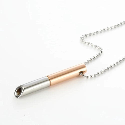 Stainless Steel Anxiety Breathing Necklace for Women Stress Relief