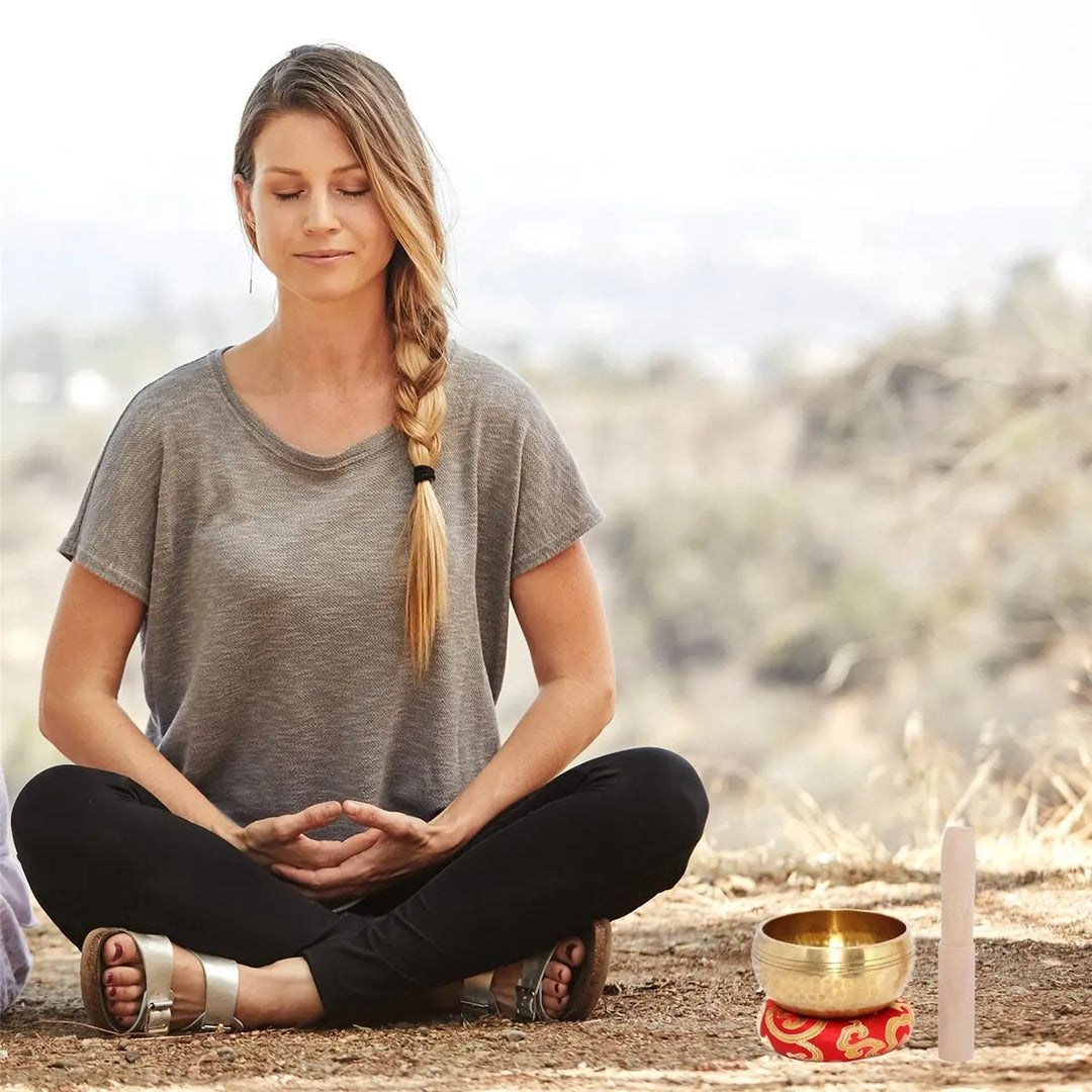 Tibetan Singing Bowl Set Sound Bowl Meditation Bowl Unique Gift