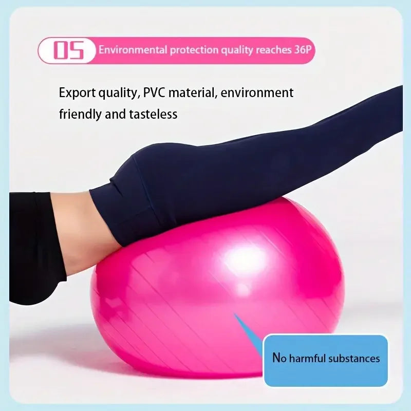 Yoga Pilates Ball Gym For Fitness Balloon Cover Workout Over Soft Big