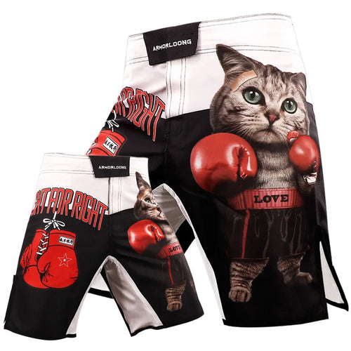 Tiger MMA Pants Combat Boxing Shorts for Men Fitness Gym Sports