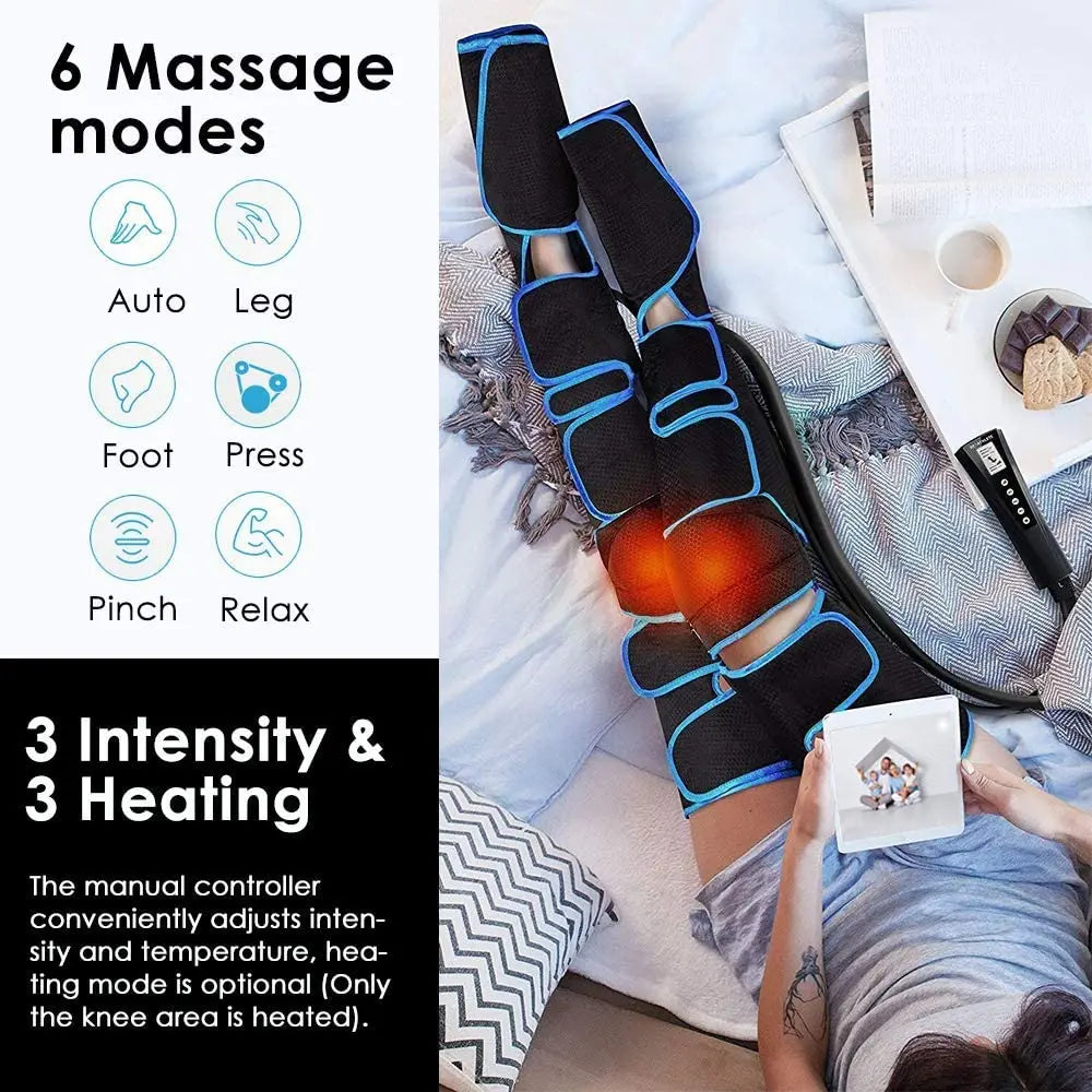 Leg Muscle Relaxer 6 modes Air Compression Recovery Boot Lymph Release