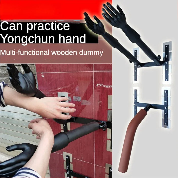 Wing Chun Boxing Hand Trainer Multifunctional Hand-shaped Wooden Pile