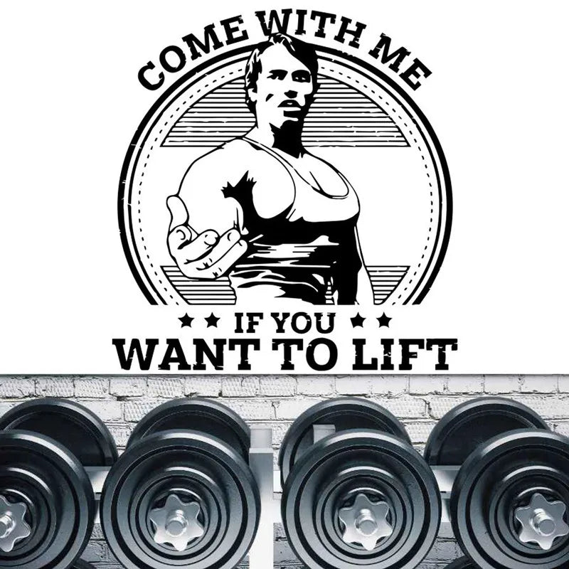 Bodybuilding Fitness Athlete Arnold Vinyl Wall Stickers Workout Muscle