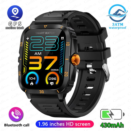 2024 Men Smartwatch 3ATM Waterproof Barometer Altimeter GPS Trajectory