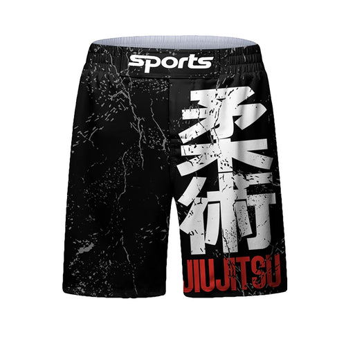New Jiu Jitsu Rashguard MMA T-shirt +Pants For Men 4PCS/Set Brazilian