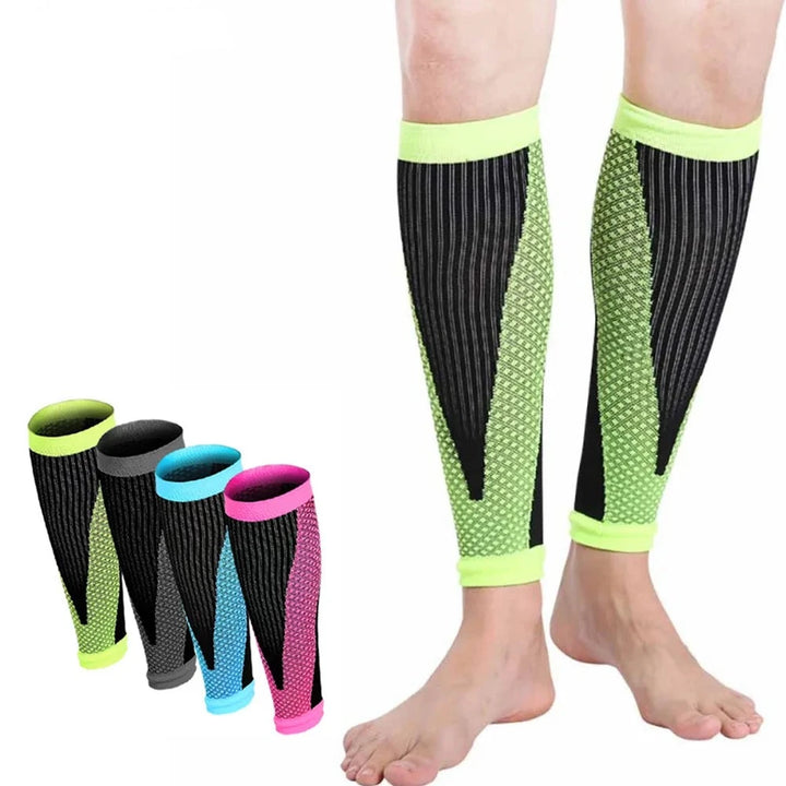 1Pair Compression Calf Sleeves Footless Leg Brace Sock For Running