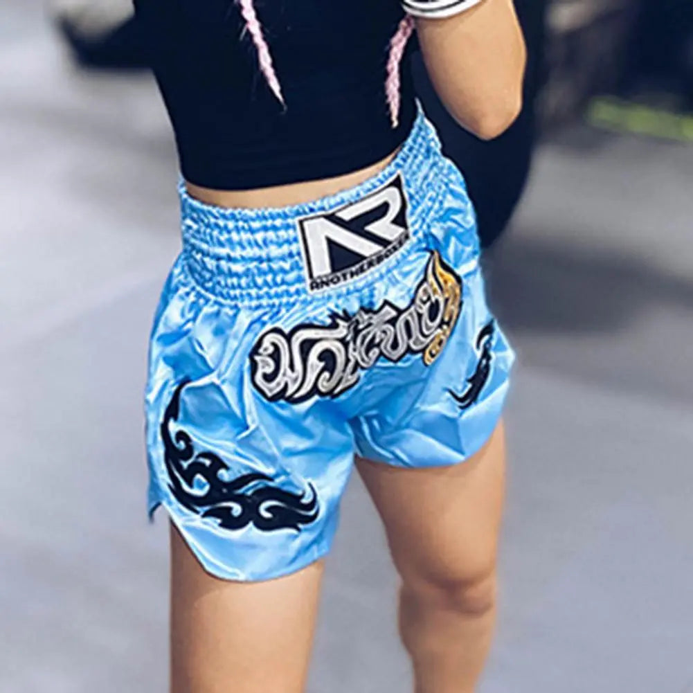 Boxing Shorts Anti-friction High Elasticity Breathable Muay Thai Cord
