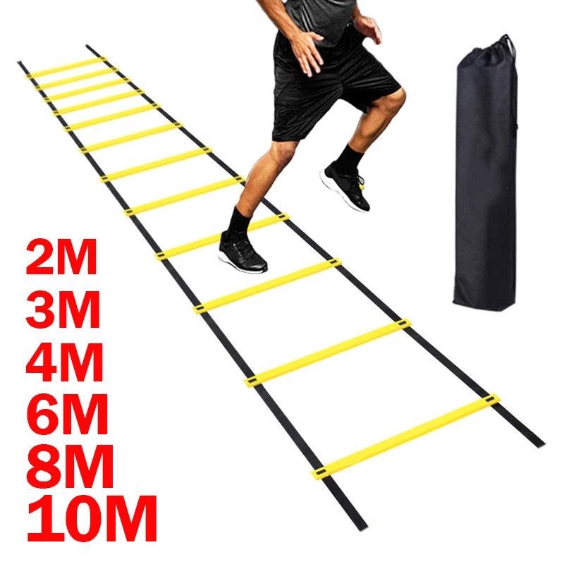 Agility Ladder Nylon Straps Soccer Football Speed Training Ladder Equipment Sports Fitness Running Warm-Up Training Ladder Tool