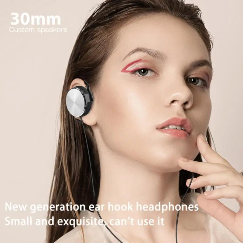 3.5mm Over Ear Headphone Running Ear Hook Headset for Exercise Workout