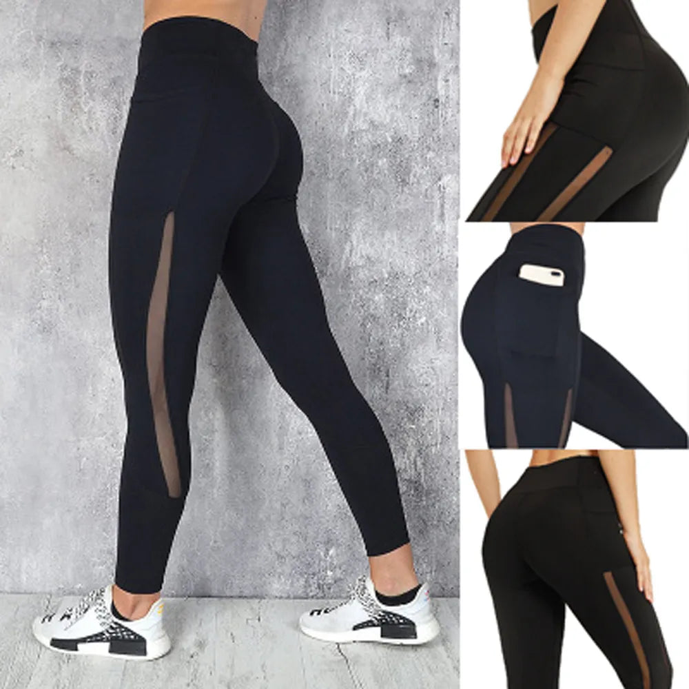 Women's Sports Stitching Sport Pants Fitness Gym Breathable Leggings