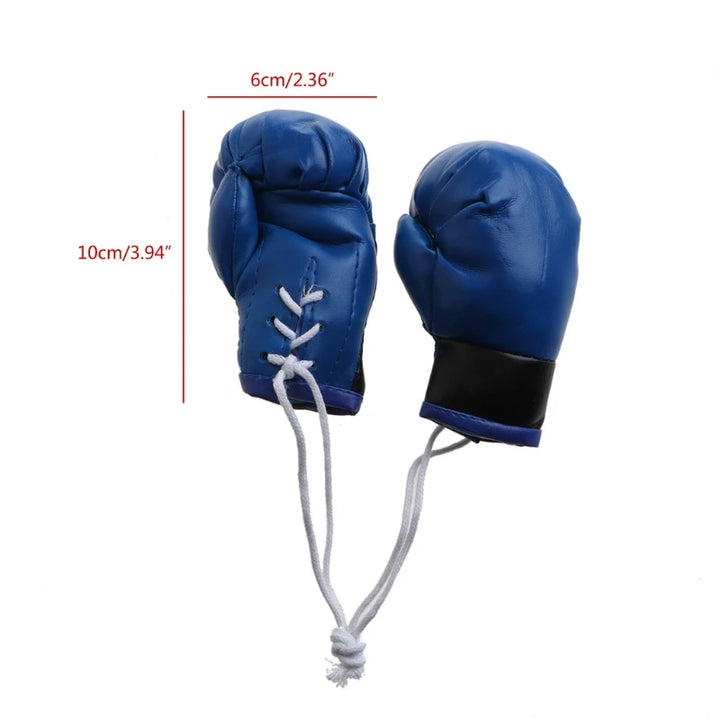 Mini Boxing Gloves Miniature Punching Gloves Car Hanging Pendant