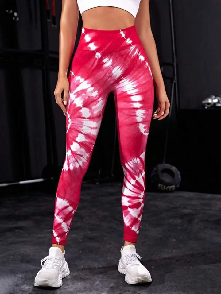 Tie Dye Seamless Leggings Women for Gym Yoga Pants Push Up Workout