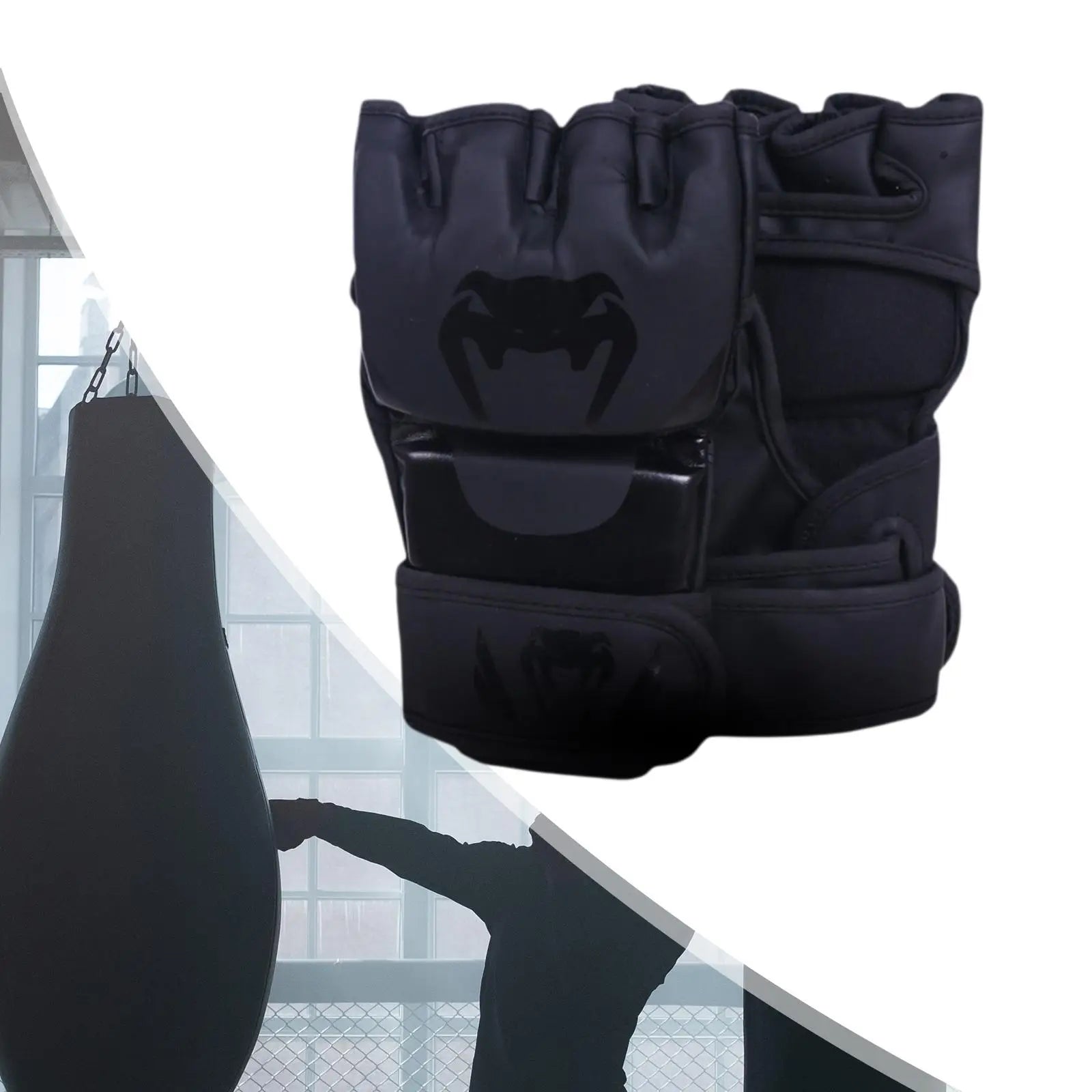 Mma Gloves Half Finger Waterproof Portable Punch Bag Martial Arts