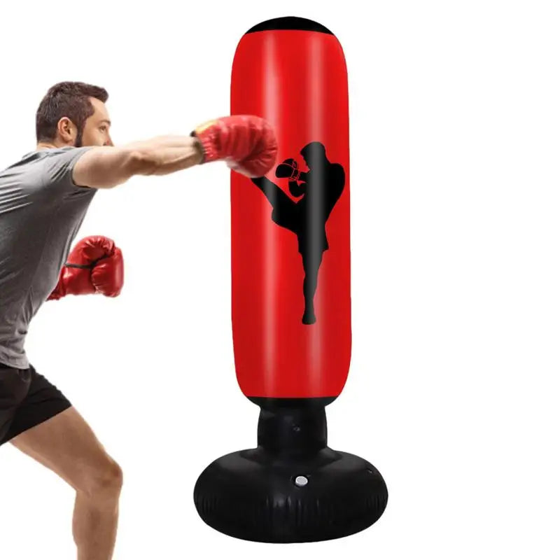 Adults Heavy Boxing Training Bag with Base Inflatable Punch Bag