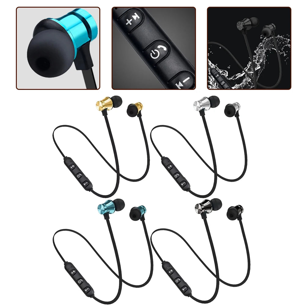 XT11 Magnetic Gym Wireless Headphones Sports In-Ear Headset Hanging