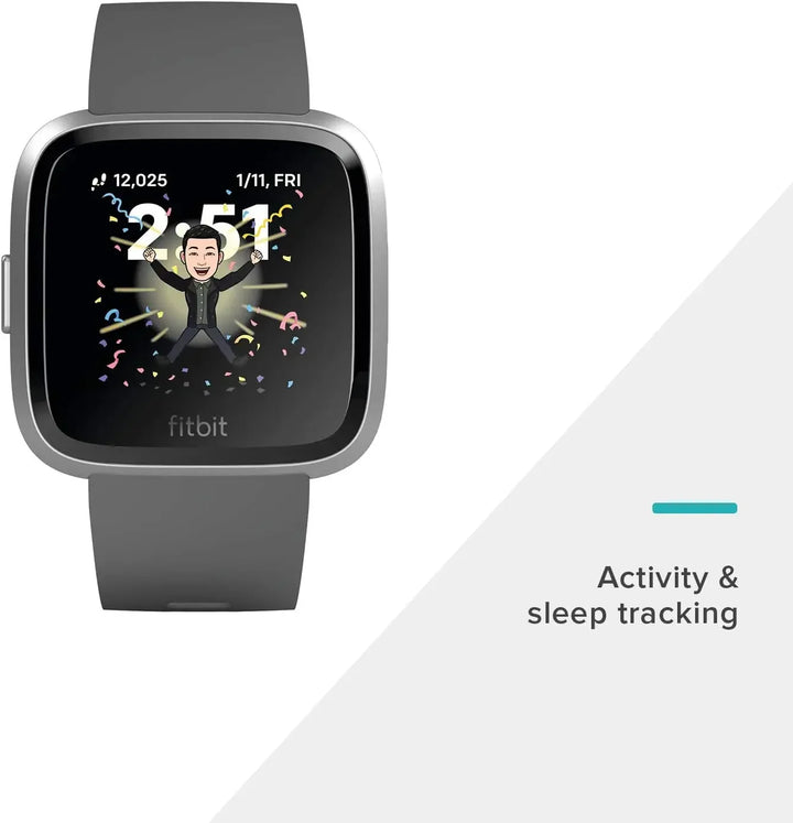 Fitbit Versa/Versa Lite Edition Smart Watch,GPS, One Size (S and L Bands Included)