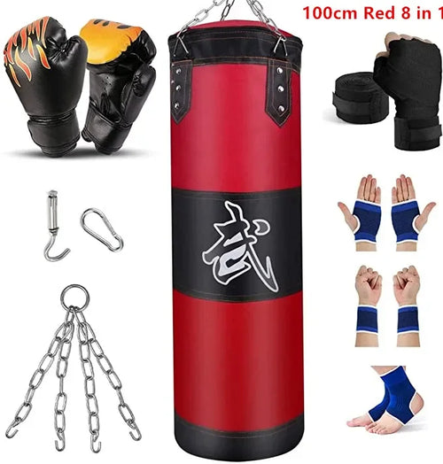 100/120cm Unfilled Heavy Punching Bag Professional Boxing Sandbag with