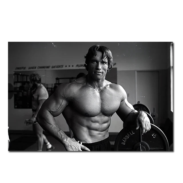 Arnold Schwarzenegger Fitness Posters and Prints Motivational Wall Art Canvas Paintings Modern Home Room Wall Decor