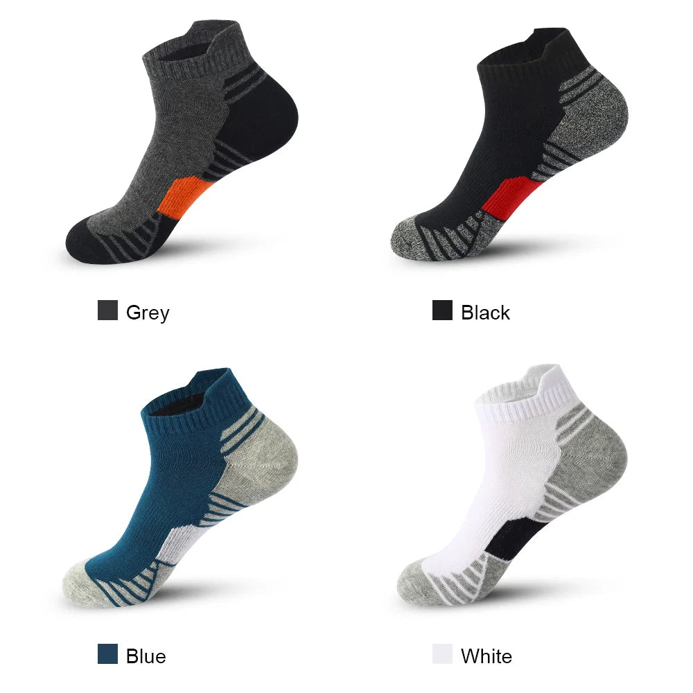 5Pairs Sport Ankle Socks Men Running Low Cut Cotton Sock Outdoor