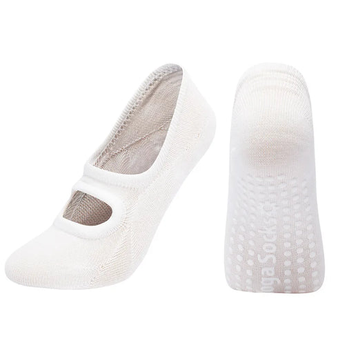 EU 35-42 Silicone Anti-Slip Backless Yoga Socks Women Pilate Socks