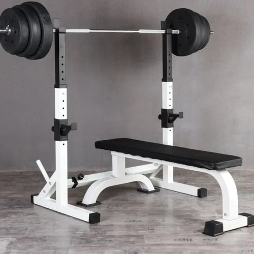 One-Piece Barbell Squat Rack Stand Steel Barbell Stand Weight Lifting