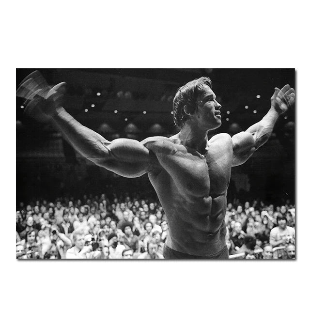 Arnold Schwarzenegger Fitness Posters and Prints Motivational Wall Art Canvas Paintings Modern Home Room Wall Decor