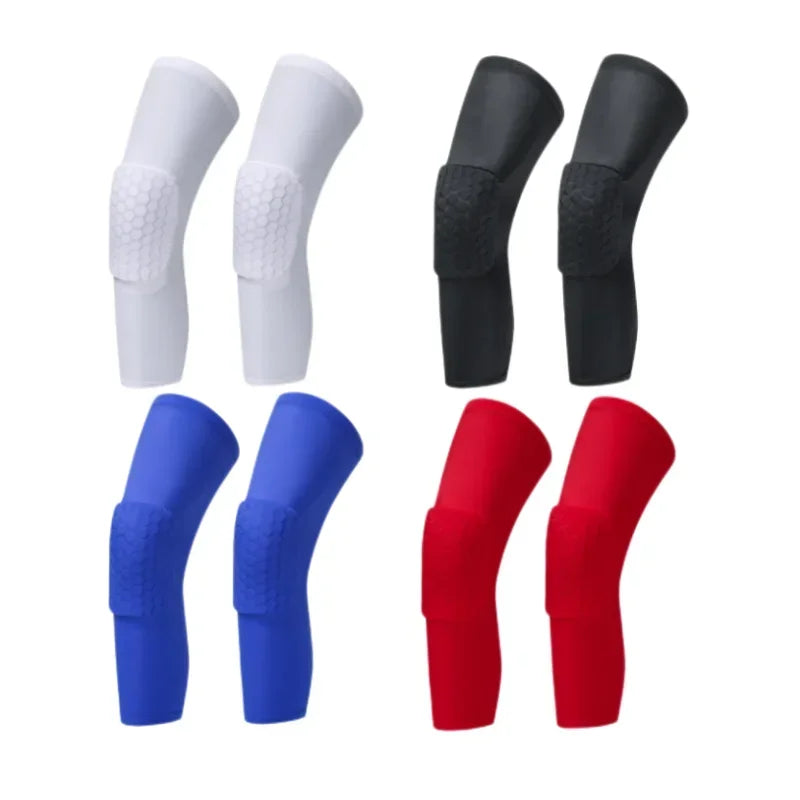 Basketball Volleyball Knee Pads Honeycomb Foam Support Compression Leg