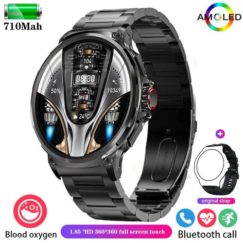 2024 New 1.85-inch Ultra HD Smart Watch Men 710mAh GPS Track  HD