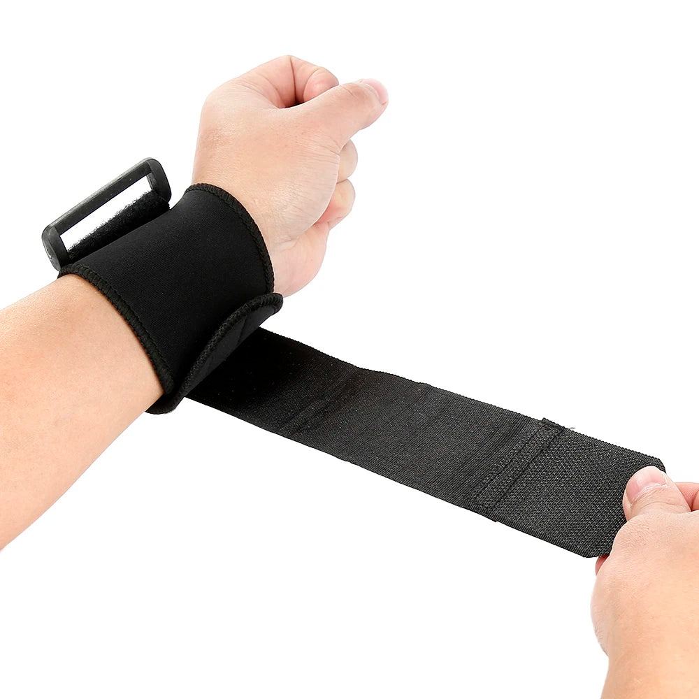 1 Pair Wrist Support Wrap Weight Lifting Gym Cross Training Fitness