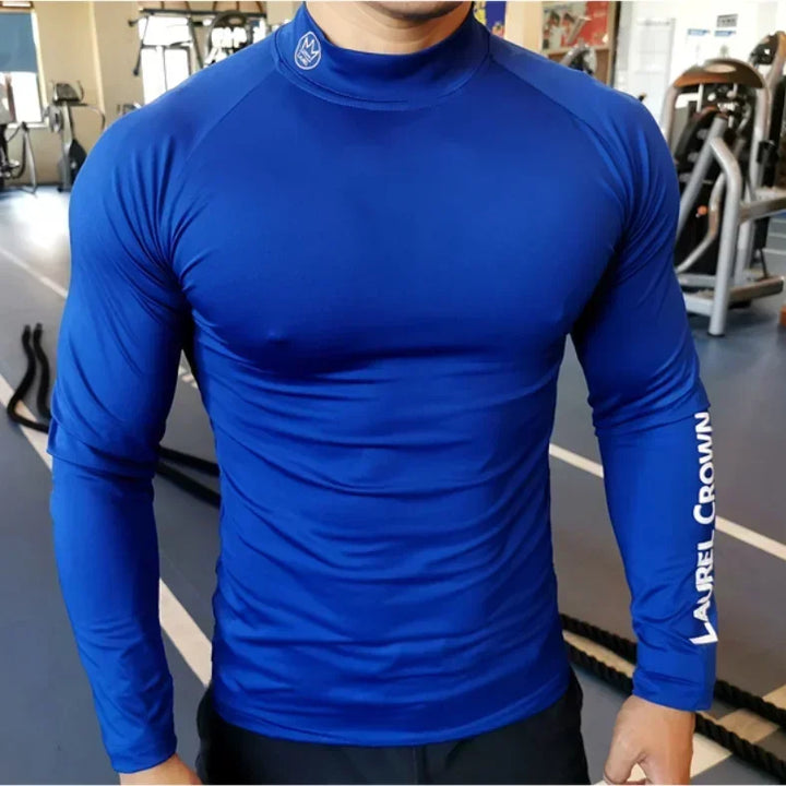 Fitness T-shirt Men Long Sleeve Training Shirts Running Compression