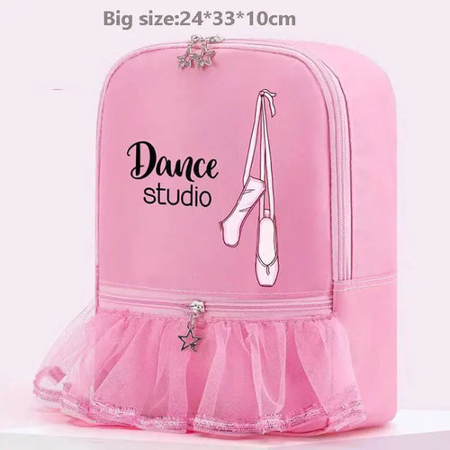 Girls Laser Shiny Ballet Dance Bags Kids Training Shoulder Gym